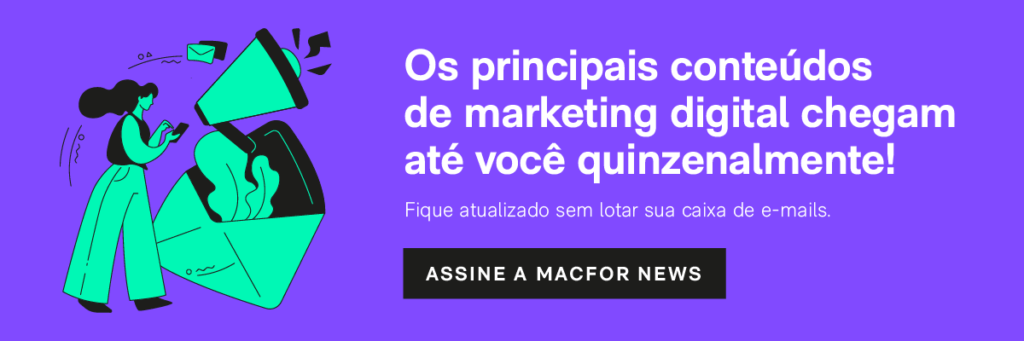 banner com link para newsletter da Macfor