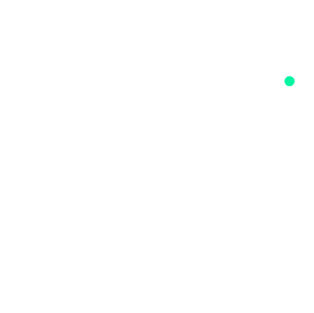 circulo branco com circulo menor verde