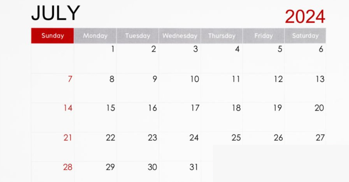 Datas Comemorativas Em Julho 2024 Calendário Para Sua Criação De Conteúdo